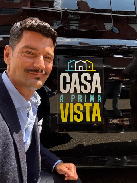 Matteo Nencioni sul set di Casa a Prima Vista